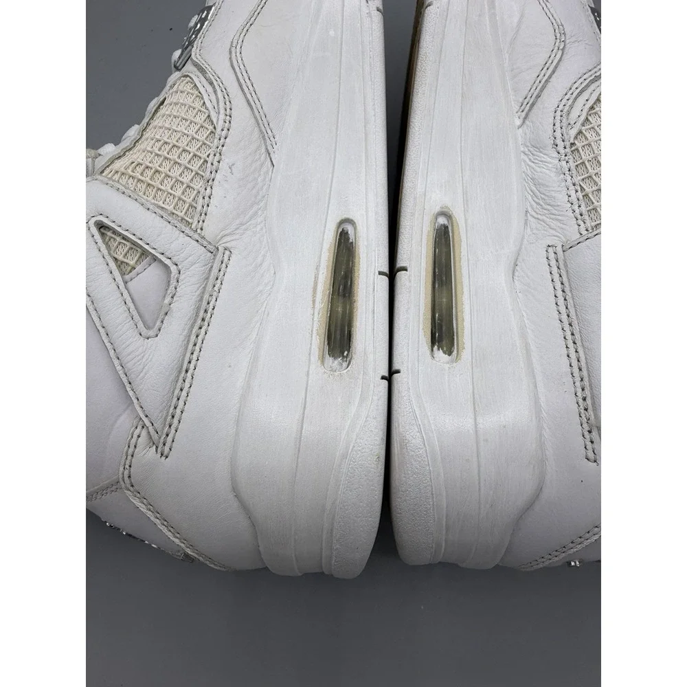 Nike Air Jordan 4 Retro Pure Money White 2017 Sneakers 308497-100 Mens Size 12